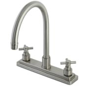 Kingston Brass Elinvar 1.8 GPM Standard Kitchen Faucet Brushed Nickel