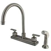 Kingston Brass Executive 1.8 GPM Standard Kitchen Faucet - Includes Side Spray Brushed Nickel