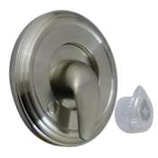 Kingston Brass Showerscape Valve Trim only with Single Lever Handle – Less Rough In Brushed Nickel