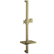 Kingston Brass Claremont 24" Shower Slide Bar with Soap Dish Brushed Brass