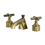 Kingston Brass Kingston 1.2 GPM Widespread Bathroom Faucet with Pop-Up Drain Assembly Antique Brass