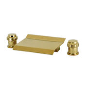 Kingston Brass Milano Deck Mounted Tub Filler Polished Brass