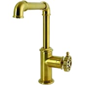 Kingston Brass Wendell 1.8 GPM Single Hole Bar Faucet Brushed Brass