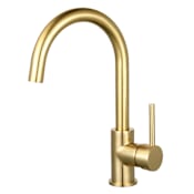 Kingston Brass Concord 1.2 GPM Vessel Single Hole Bathroom Faucet Brushed Brass