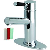 Kingston Brass Kaiser 1.2 GPM Single Hole Bathroom Faucet with Pop-Up Drain Assembly Polished Chrome