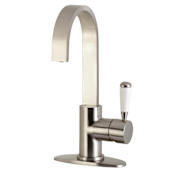 Kingston Brass Paris 1.75 GPM Single Hole Bar Faucet Brushed Nickel