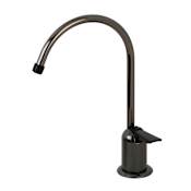 Kingston Brass Water Onyx 1.0 GPM Cold Water Dispenser Faucet - Includes Escutcheon Black Stainless Steel