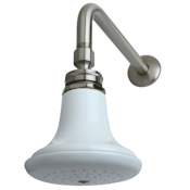 Kingston Brass Victorian 1.8 GPM Single Function Rain Shower Head Brushed Nickel