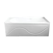 Kingston Brass Aqua Eden 60" Three Wall Alcove Acrylic Soaking Tub with Right Drain Assembly and Overflow White