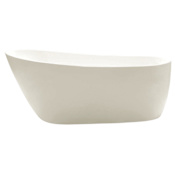 Kingston Brass Aqua Eden 59-1/16" Acrylic Soaking Bathtub for Freestanding Installations with Reversible Drain White