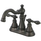 Kingston Brass American Classic Widespread Bathroom Faucet - Free Pop Up Drain Assembly with purchase Oil Rubbed Bronze