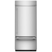 KitchenAid 36 Inch Wide 20.8 Cu. Ft. Right Hinge Energy Star Certified Fingerprint Resistant Bottom Freezer Refrigerator with Max Cool and Max Freeze PrintShield Stainless