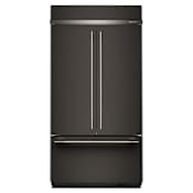 KitchenAid 42 Inch Wide 24.2 Cu. Ft. Energy Star Certified French Door Refrigerator with FreshFlow Air Filter and Max Cool Black Ore