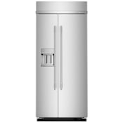 KitchenAid 36 Inch Wide 20.8 Cu. Ft. Energy Star Certified Fingerprint Resistant Side By Side Refrigerator with Max Cool and Max Freeze PrintShield Stainless