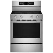 KitchenAid 30 Inch Wide 5.3 Cu. Ft. Energy Star Certified Free Standing Fingerprint Resistant Electric Range with Air Roast and Proof Mode PrintShield Stainless