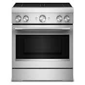 KitchenAid 30 Inch Wide Free Standing, Slide In Induction Range with Air Fry and Even-Heat True Convection Stainless Steel