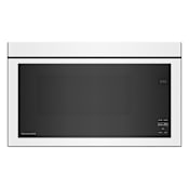 KitchenAid 30 Inch Wide 1.10 Cu. Ft. 1000 Watt Flush Built-In Microwave with 400 CFM Blower and Turntable-Free Design White