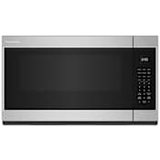 KitchenAid 30 Inch Wide 1.9 Cu. Ft. 1000 Watt Fingerprint Resistant Over the Range Microwave with LCD Display PrintShield Stainless