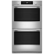 KitchenAid 27 Inch Wide Fingerprint Resistant Electric Double Oven with Even-Heat True Convection and Fresh Pizza Mode PrintShield Stainless