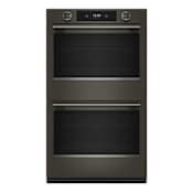 KitchenAid 30 Inch Wide 10 Cu. Ft. Electric Double Oven with Intelligent Cooking Camera Black Ore