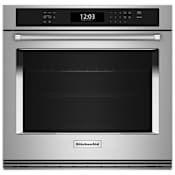 KitchenAid 30 Inch Wide 5 Cu. Ft. Electric Single Oven with Air Fry Stainless Steel