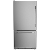 KitchenAid 30 Inch Wide 19 Cu. Ft. Left Hinge Energy Star Certified Fingerprint Resistant Bottom Freezer Refrigerator with Preserva Cooling System PrintShield Stainless