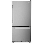 KitchenAid 33 Inch Wide 22 Cu. Ft. Right Hinge Energy Star Certified Fingerprint Resistant Bottom Freezer Refrigerator with Preserva Cooling System PrintShield Stainless