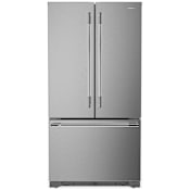 KitchenAid 36 Inch Wide 22 Cu. Ft. Fingerprint Resistant French Door Refrigerator with Max Cool and Preserva Cooling System PrintShield Stainless
