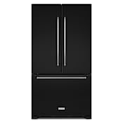 KitchenAid 36 Inch Wide 22.0 Cu. Ft. Counter Depth French Door Refrigerator with ExtendFresh and Internal Water Dispenser Black