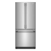 KitchenAid 30 Inch Wide 20 Cu. Ft. Fingerprint Resistant French Door Refrigerator with Max Cool and Preserva Cooling System PrintShield Stainless