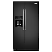 KitchenAid 36 Inch Wide 24.8 Cu. Ft. Energy Star Rated Standard Depth Side-by-Side Refrigerator with Preserva System and External Ice and Water Dispenser Black