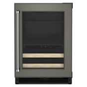 KitchenAid 24 Inch Wide Beverage Center with Motion Activated LED Lighting Panel Ready
