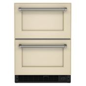 KitchenAid 24 Inch Wide 4.29 Cu. Ft. Energy Star Rated Double Drawer Refrigerator/Freezer with Automatic Ice Maker Panel Ready