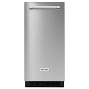 KitchenAid 15 Inch Wide 25 Lbs. Capacity Built-In Ice Maker PrintShield Stainless