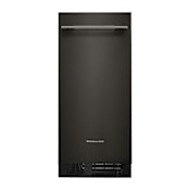 KitchenAid 15 Inch Wide 25 Lbs. Capacity Panel Ready Free Standing, Built-In Ice Maker with Max Ice and Self-Cleaning Cycle Black Ore