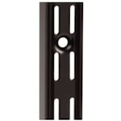 Knape and Vogt 82 Series 28 Inch Long Double Slot Shelf Bracket with 450 lbs Weight Capacity Black