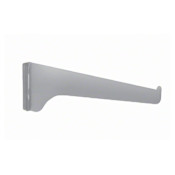 Knape and Vogt 80 Series 16 Inch Long Shelf Bracket with 320 lbs Weight Capacity for Single Slot Standards Anochrome