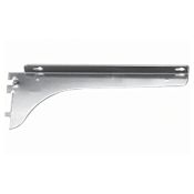 Knape and Vogt 83 Series 16 Inch Long Heavy Duty Center Flange Shelf Bracket with 460 lbs Weight Capacity for Double Slot Standards Anochrome
