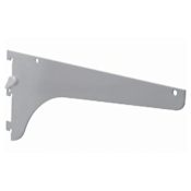 Knape and Vogt 87 Series 18 Inch Long Heavy Duty Single Slot Shelf Bracket with 1060 lbs Weight Capacity Anochrome