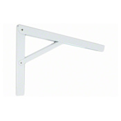 Knape and Vogt 206 Series 16 Inch Long Folding Shelf Bracket with 750 lbs Weight Capacity White