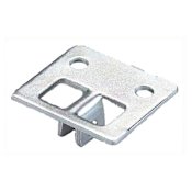 Knape and Vogt Center Flange Shelf Support - Single Anochrome