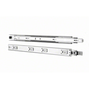 Knape and Vogt 4400 Series 10 Inch Full Extension Side Mount Ball Bearing Drawer Slide with 65 Lbs. Weight Capacity - Pair Zinc