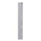 Knape and Vogt 80 Series 60 Inch Long Single Slotted Track Shelf Standard Anochrome