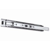 Knape and Vogt 8400 Series 10 Inch Full Extension Side Mount Ball Bearing Drawer Slide with 100 Lbs. Weight Capacity - 1 Pair Anochrome