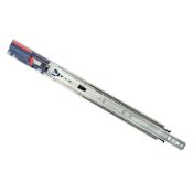Knape and Vogt 8450 Series Set of (2) - 22 Inch Soft Close Full Extension Side Mount Ball Bearing Drawer Slide with 100 Lbs. Weight Capacity Anochrome