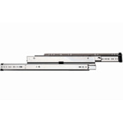Knape and Vogt 8505 Series 12 Inch Over Travel Side Mount Ball Bearing Drawer Slides with 150 Pound Weight Capacity and Quick Disconnect - Pair Anochrome