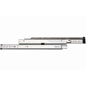 Knape and Vogt 8505 Series 22 Inch Over Travel Side Mount Ball Bearing Drawer Slides with 150 Pound Weight Capacity and Quick Disconnect - Pair Anochrome