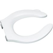 Kohler Stronghold Elongated Open-Front Toilet Seat with Quiet-Close Technology, Integrated Handle and Check Hinge White