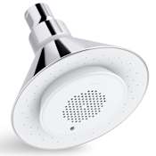 Kohler Moxie 2.5 GPM Single Function Shower Head with Removable Wireless Speaker Polished Chrome