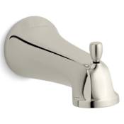 Kohler Wall Mount Diverter Bath Spout with Slip-Fit Connection from Bancroft Collection Polished Nickel